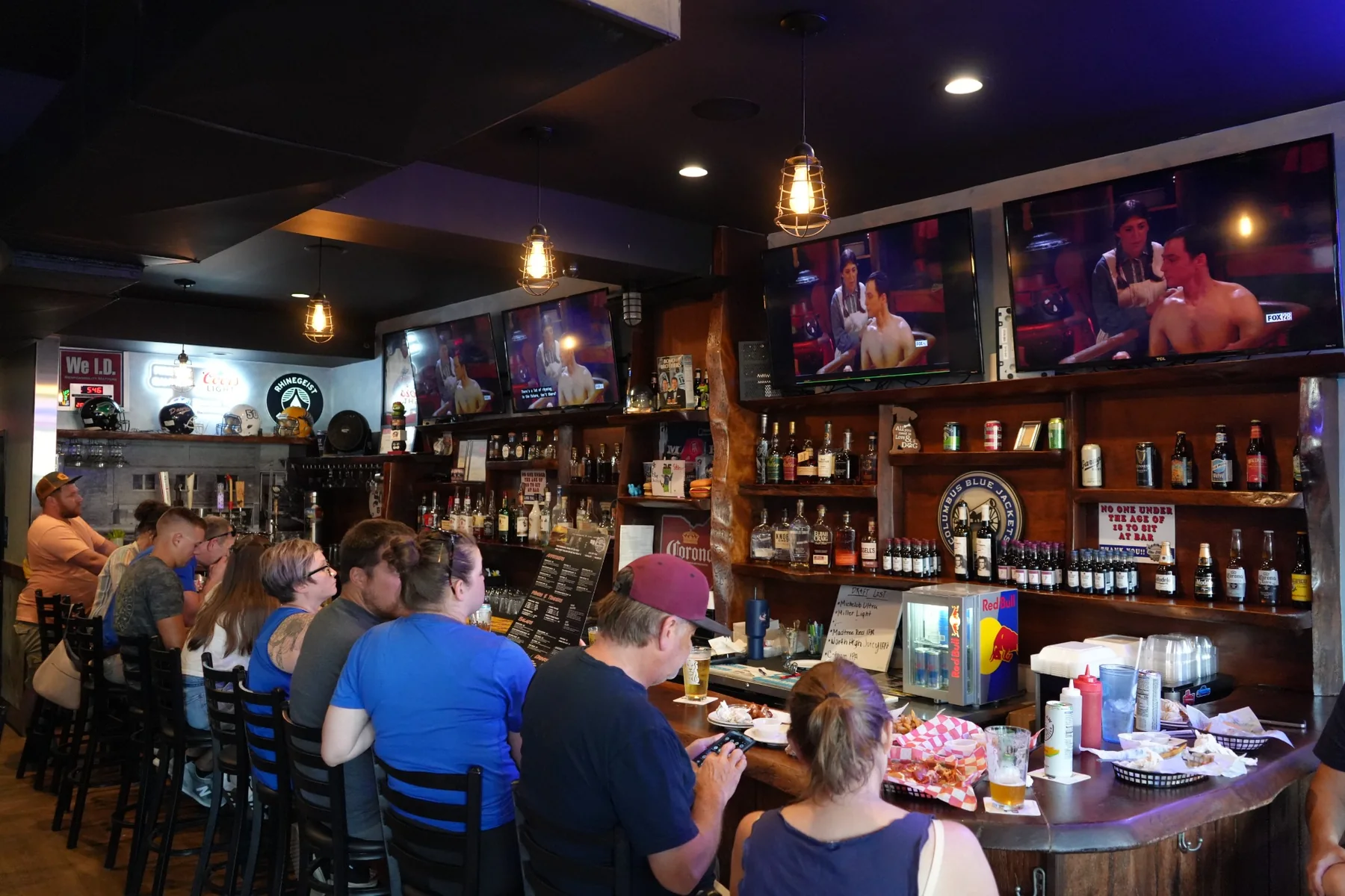 Inside the Blu-Willy's bar